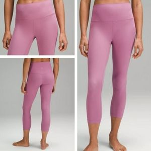 Lululemon Wunder Train HR Crop 23" Velvet Dust 8 NWT
